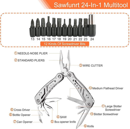 Versatile Plier 24-in-1 Tactical Multitool Kit